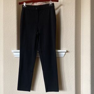 Capsule 121 Black Pants 2 Front Seam Pockets Size S